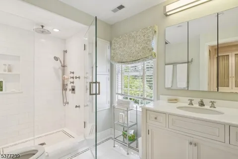 a view of a room with a bathtub