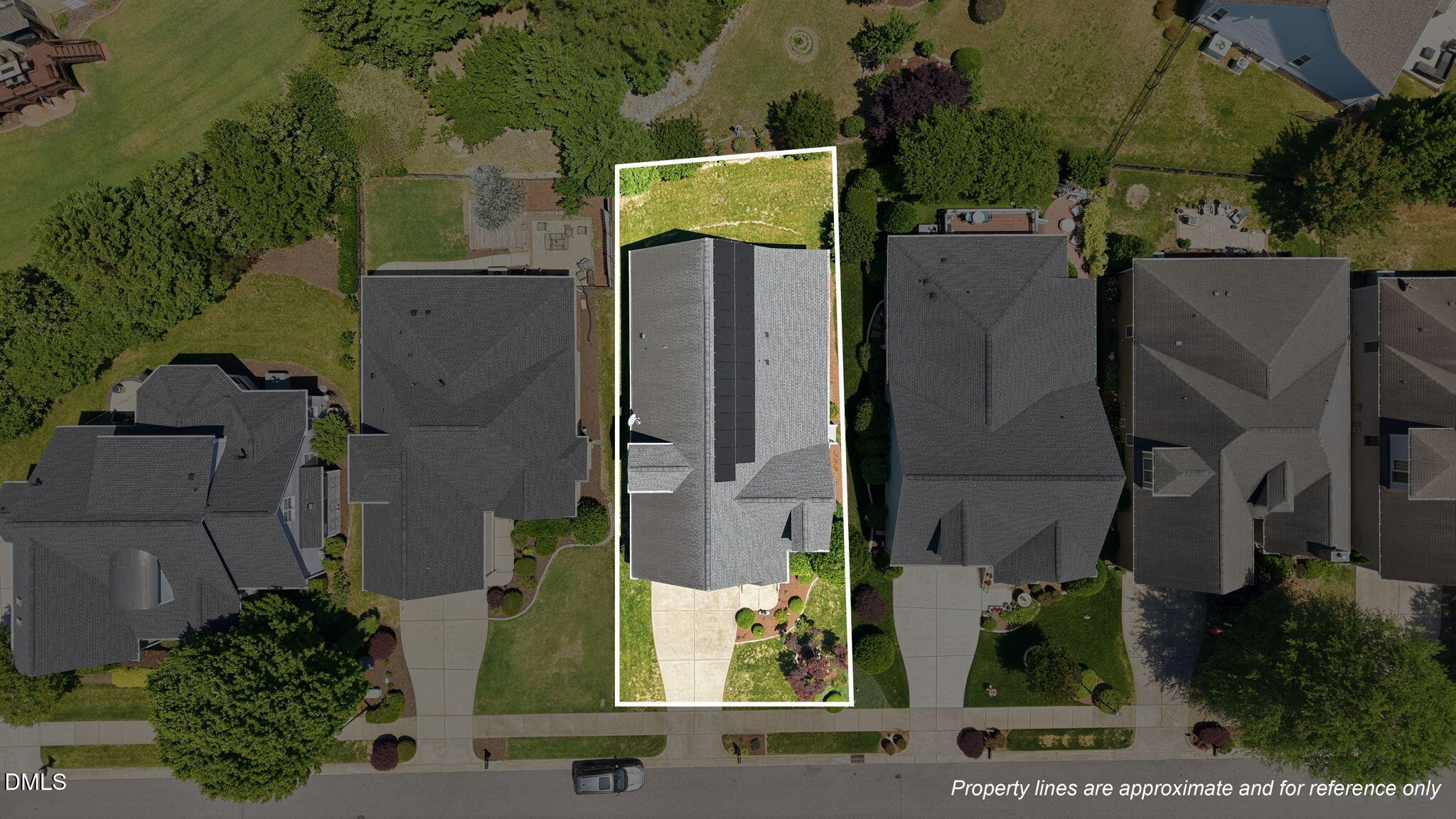 7040 Dayton Ridge Drive Apex, NC 27539 - Photo 29 of 38 an aerial view of residential houses with outdoor space and parking