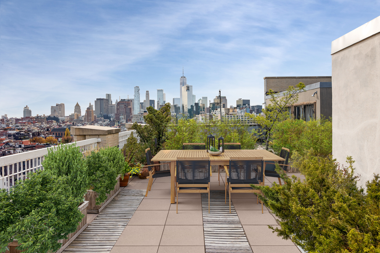 2 Cornelia Street, Unit PHA Manhattan, NY 10014 - Photo 10 of 11 a view of a terrace with sitting area