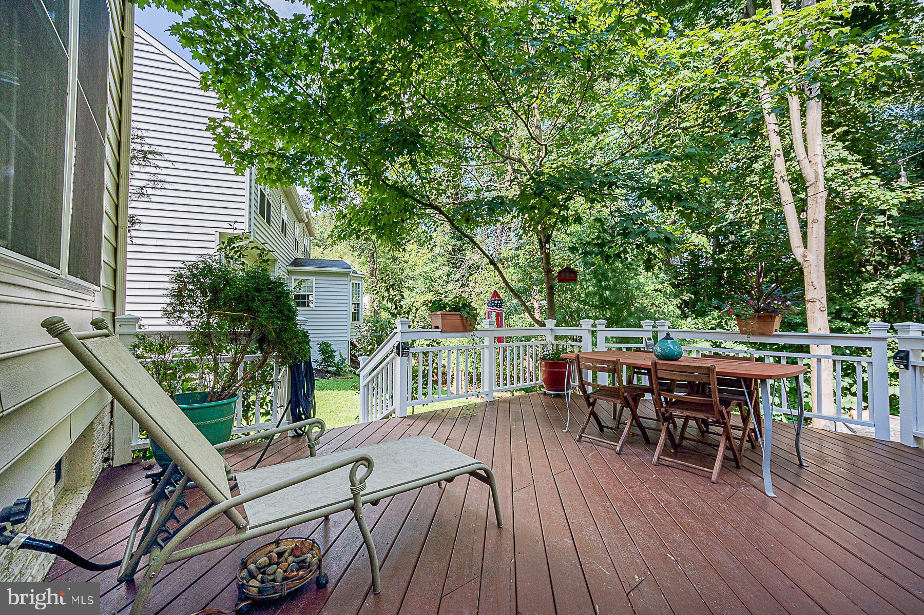 8005 Big Pool Road Laurel, MD 20724 - Photo 18 of 54 Deck Offers Lovely View of Trees