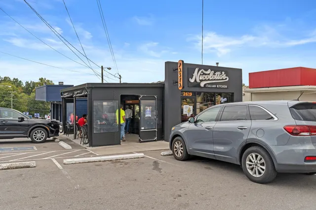 a view of a cars parking space