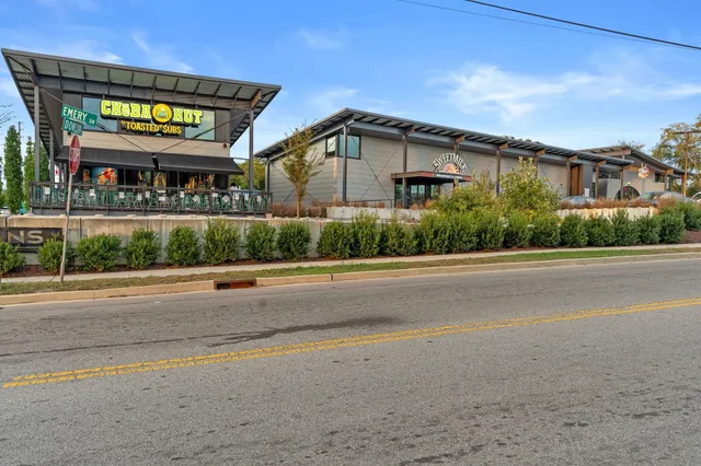 a view of a door with an outdoor seating