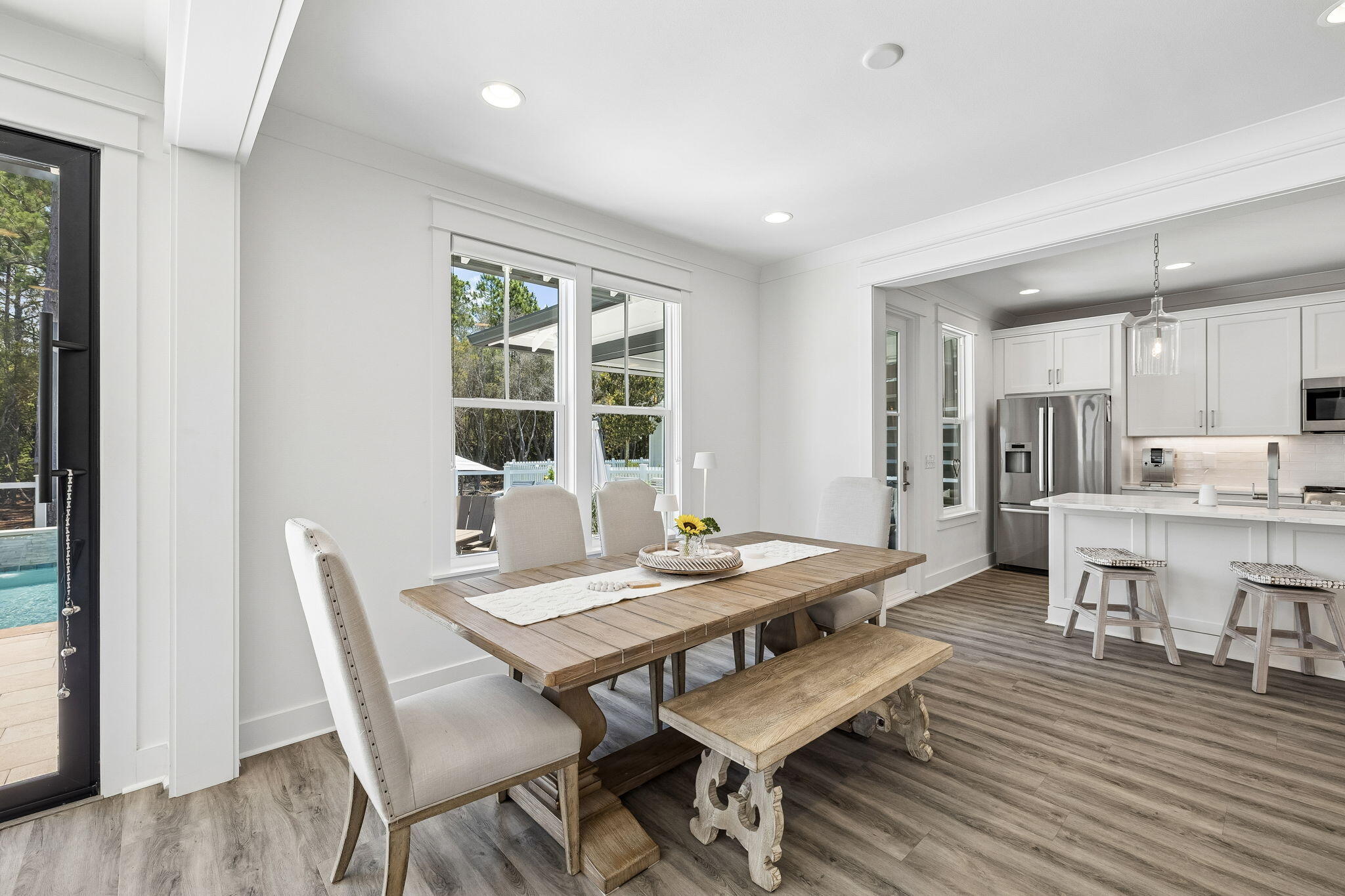 115 Log Landing St Inlet Beach Inlet Beach, FL 32461 - Photo 14 of 69 a view of a dining room with furniture and window
