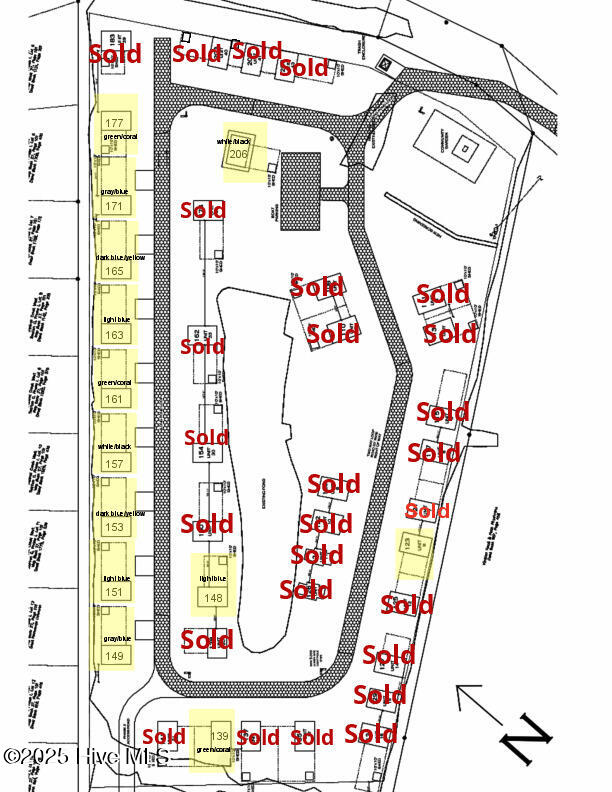 206 Long Pond Loop Swansboro, NC 28584 - Photo 37 of 48 Plat Map w Sold -jpeg(1)