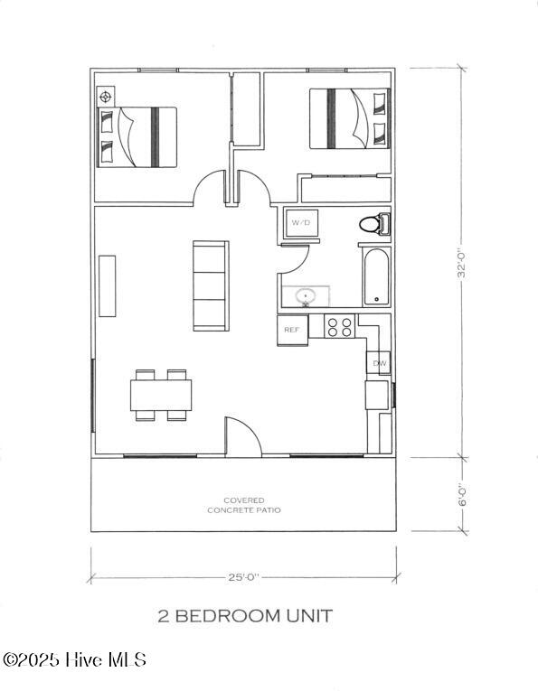 206 Long Pond Loop Swansboro, NC 28584 - Photo 48 of 48 Floor plan - 2 bedroom(1)