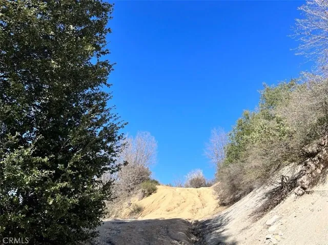 a view of a snow in a yard