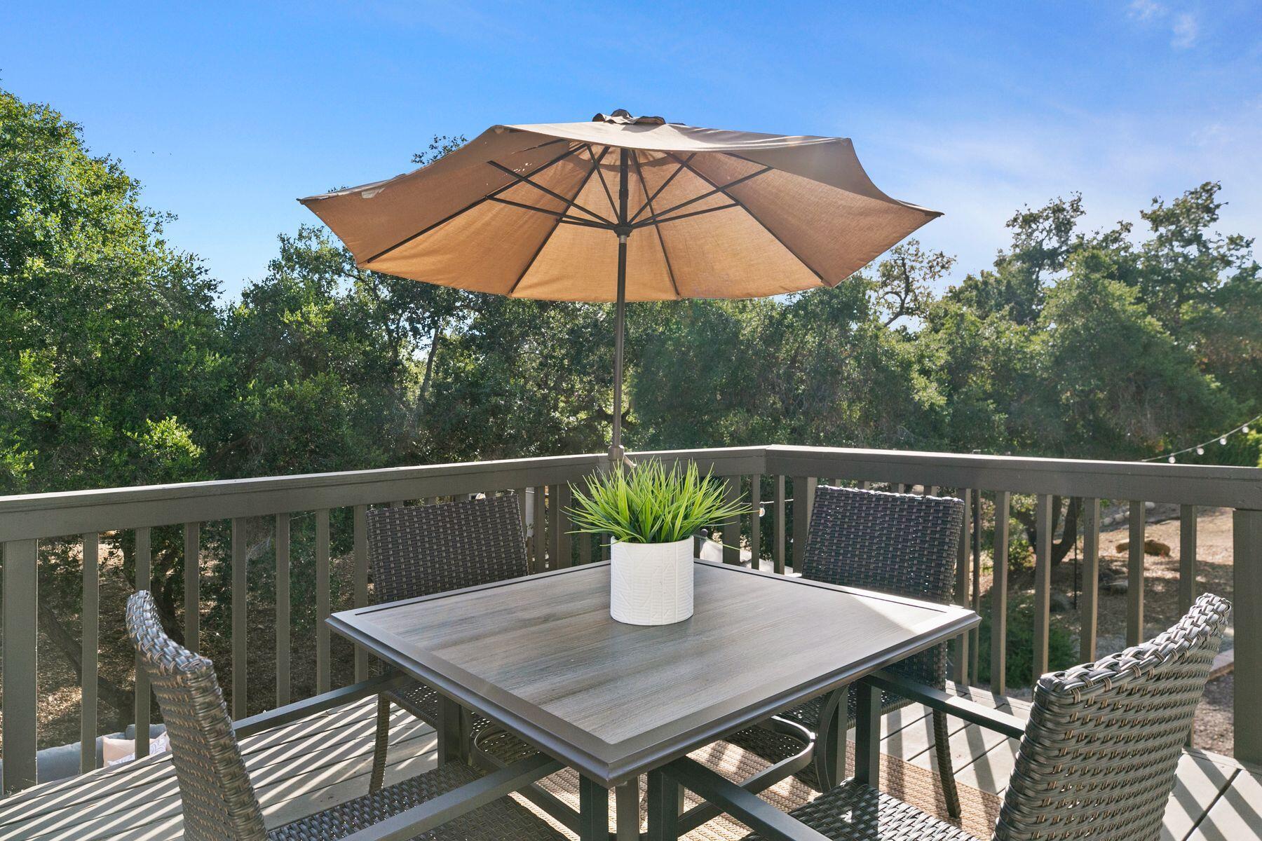 217 Sunset Street Oak View, CA 93022 - Photo 21 of 28 a view of a balcony with furniture