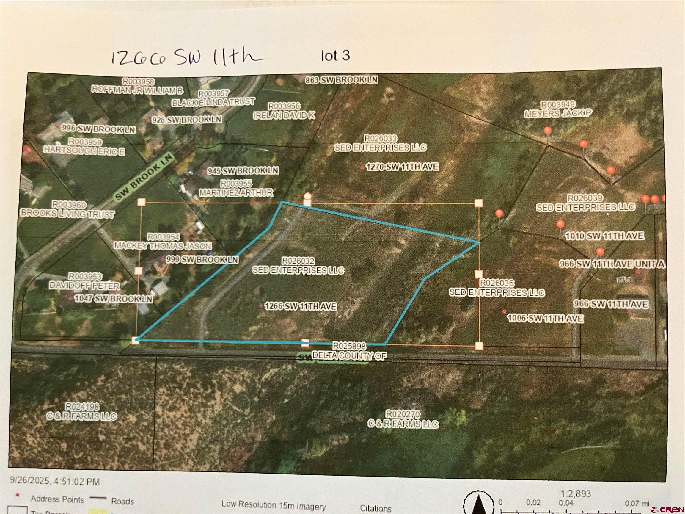 1266 Southwest 11th Avenue Cedaredge, CO 81413 - Photo 8 of 10 an aerial view of residential houses with outdoor space