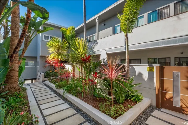 a view of a potted plants on a balcony