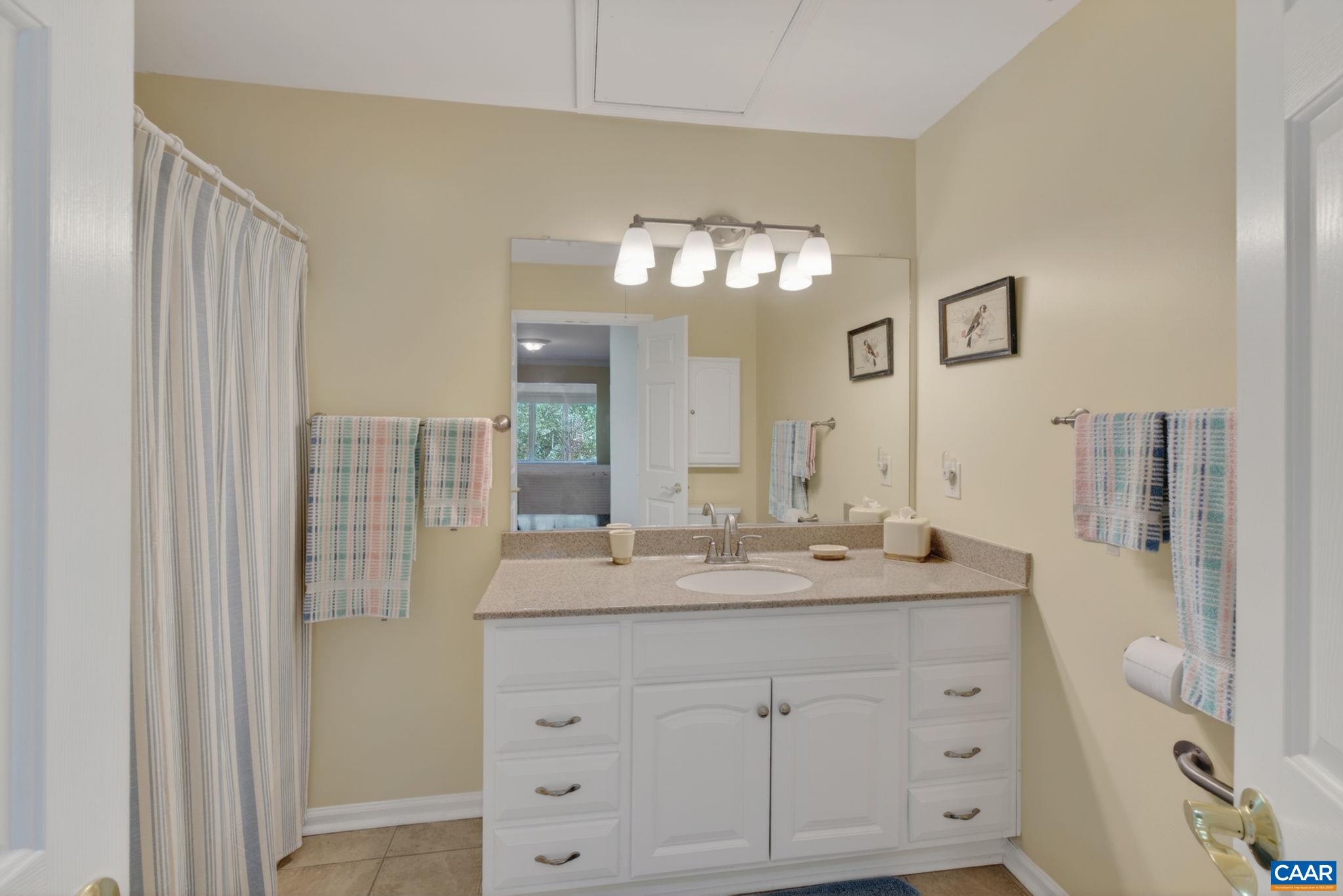 590 Mockingbird Way Charlottesville, VA 22901 - Photo 24 of 43 a bathroom with a double vanity sink and a mirror