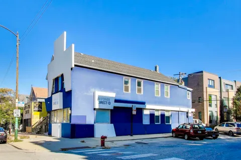 a view of a house with a patio