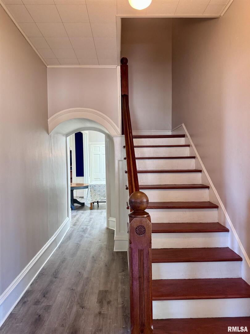 1415 4th Street Fulton, IL 61252 - Photo 31 of 58 a view of entryway and hall with wooden floor