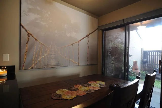 a room with furniture and a window