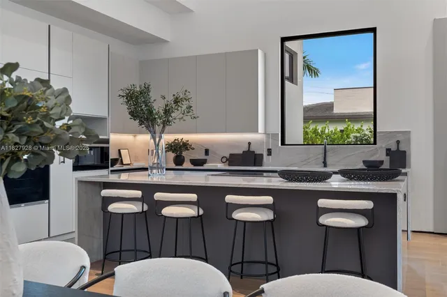 a white bath tub sitting in a bathroom