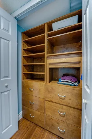 a view of walk in closet