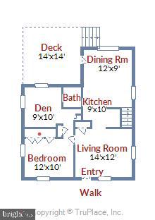 11706 Goodloe Road Silver Spring, MD 20906 - Photo 29 of 29 Upper Level Floor Plan