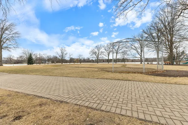 a view of outdoor space with seating area