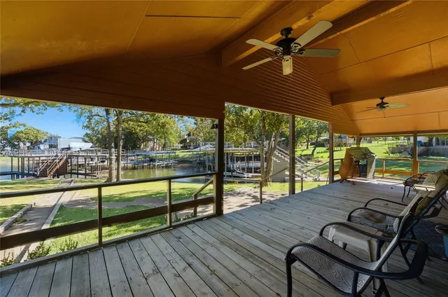 a view of swimming pool with a patio