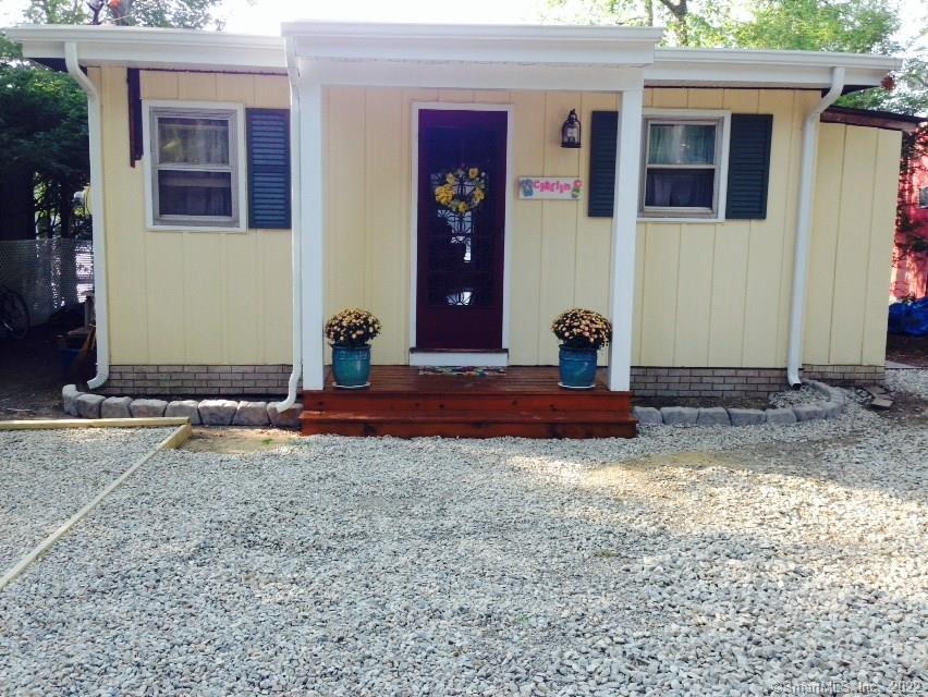 a view of front door of house
