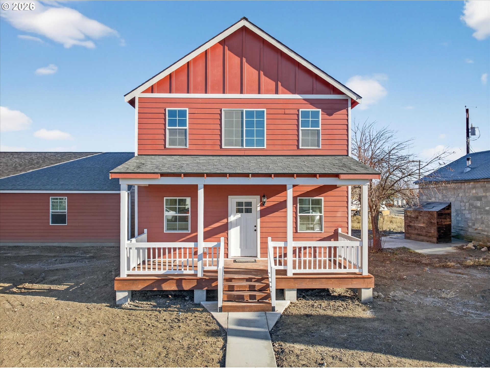 230 E Street North Powder, OR 97867 - Photo 25 of 34 a front view of a house with a yard