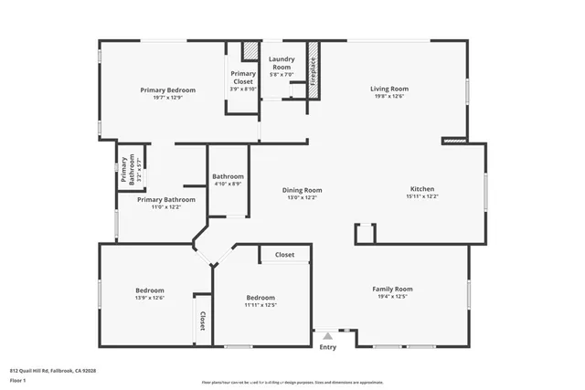$985,000 | 812 Quail Hill Road, Fallbrook, CA 92028