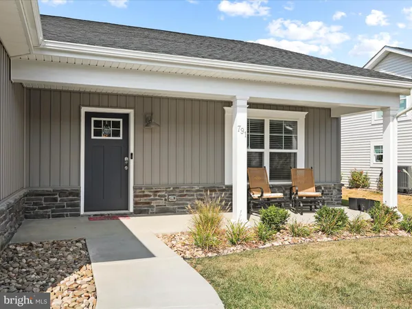 a front view of a house