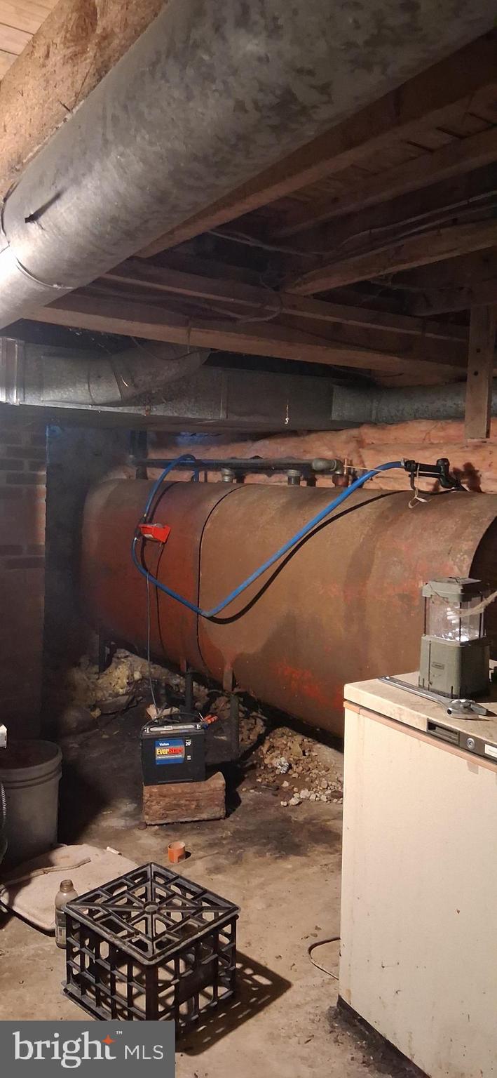 1927 Cumberland Road Bedford, PA 15522 - Photo 61 of 61 a room with water heater and wooden cabinets