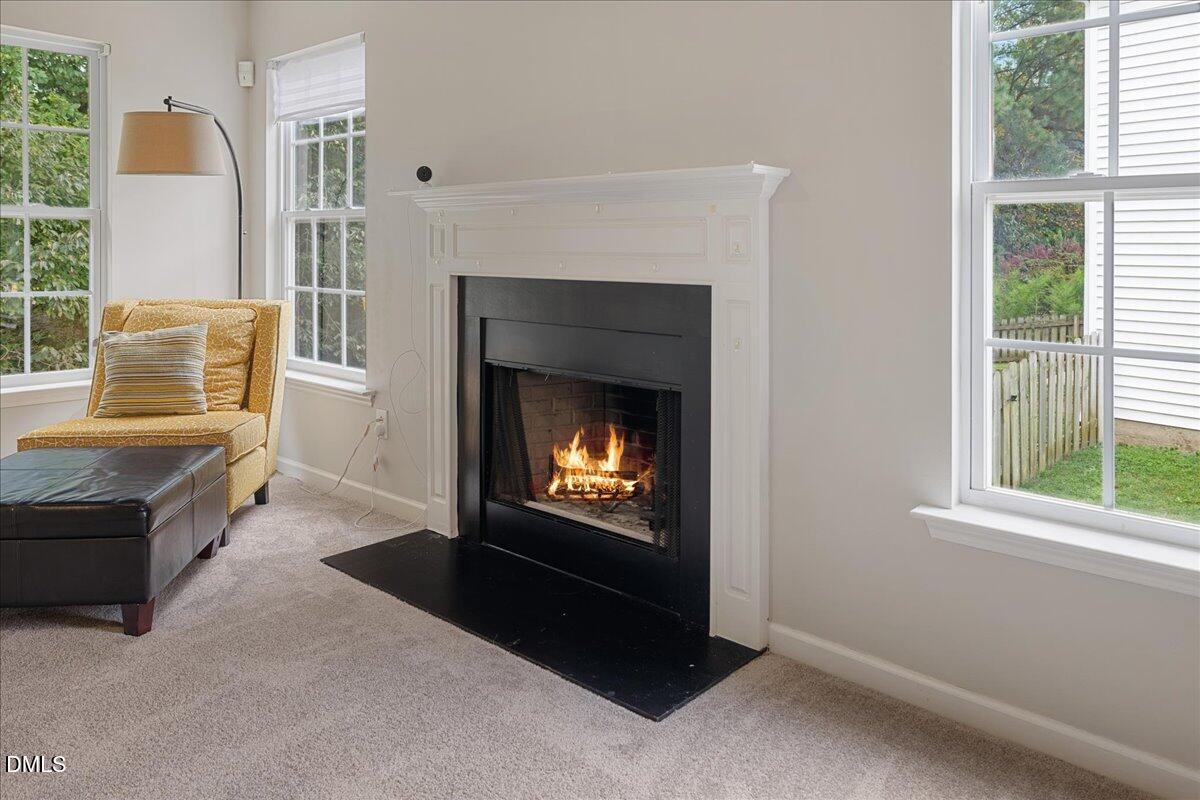 505 Pyracantha Drive Holly Springs, NC 27540 - Photo 11 of 41 a living room with furniture and a fireplace