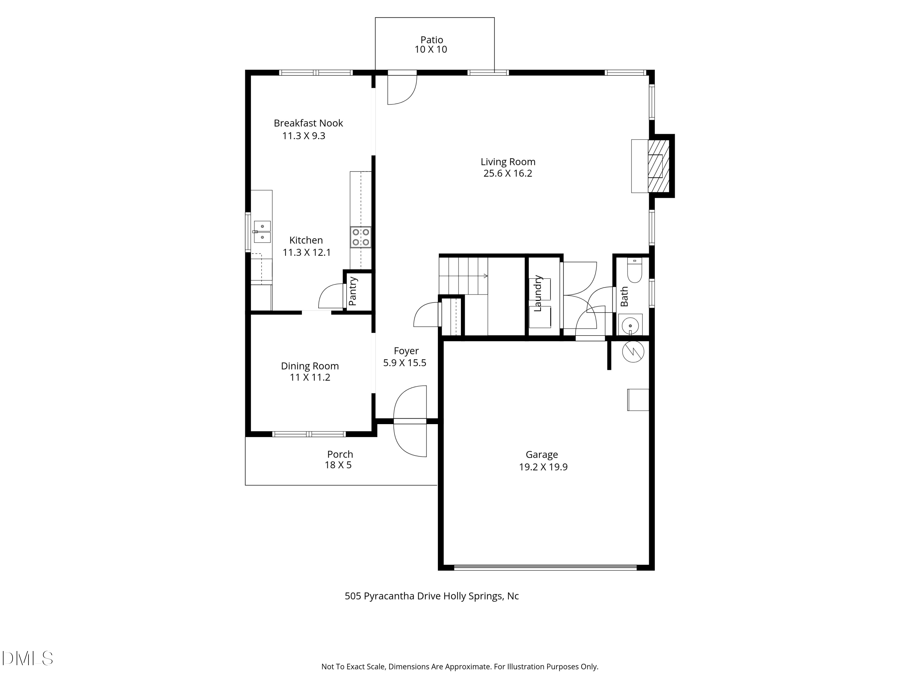505 Pyracantha Drive Holly Springs, NC 27540 - Photo 40 of 41 a picture of a floor plan