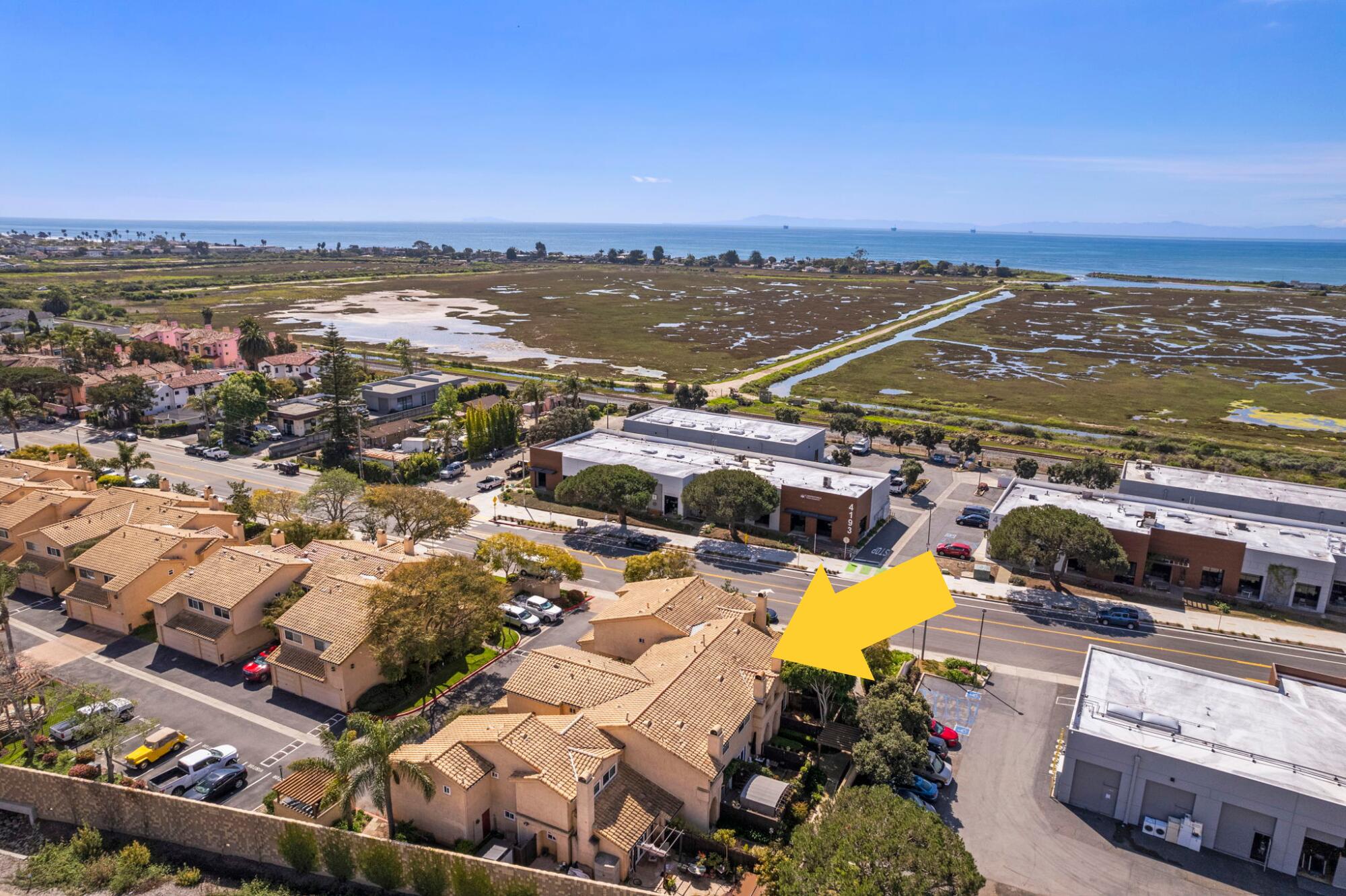 4228 Carpinteria Avenue, Unit 2 Carpinteria, CA 93013 - Photo 4 of 32 an aerial view of residential houses with outdoor space