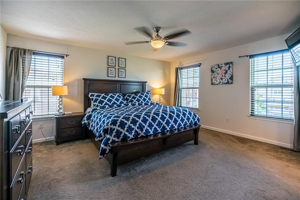 319 Rosecliff Road Wexford, PA 15090 - Photo 16 of 25 Spacious Master Bedroom With Ceiling Fan/Light