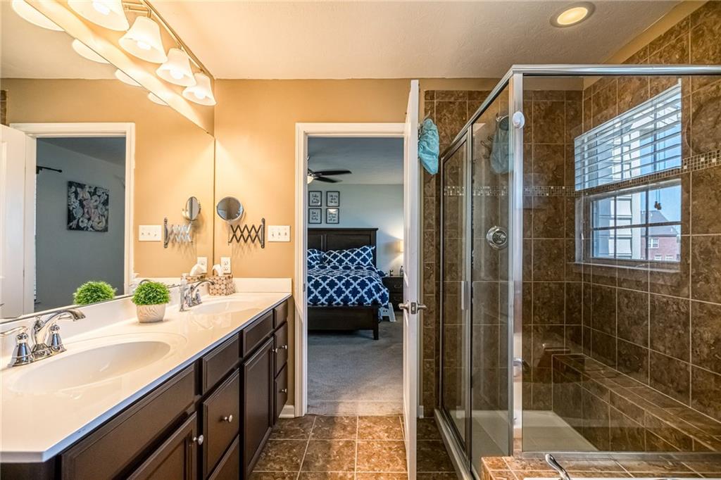 319 Rosecliff Road Wexford, PA 15090 - Photo 18 of 25 Master Bath - Ceramic Shower and Double Sink Vanity