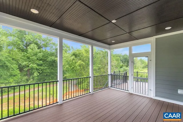 a view of a room with stairs