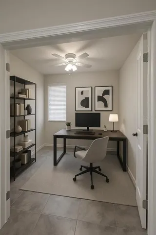 a view of empty room