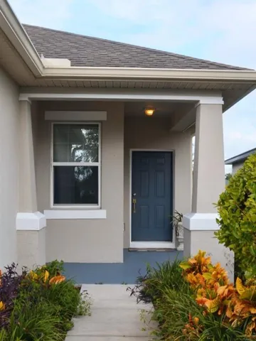 a front view of a house