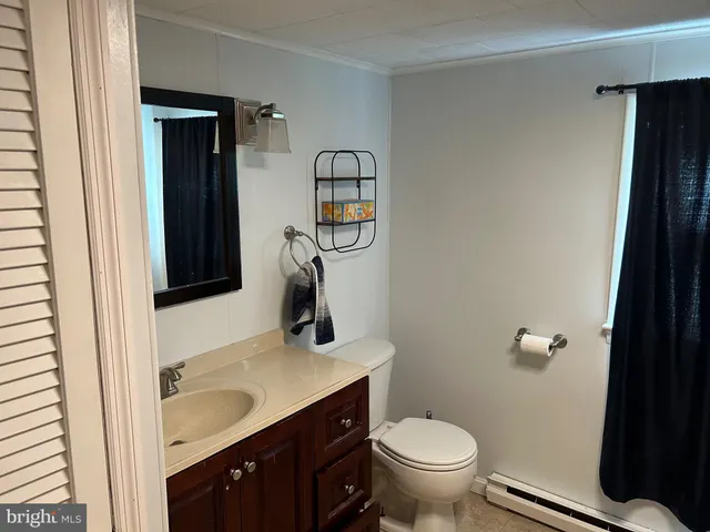 a close view of water heater room