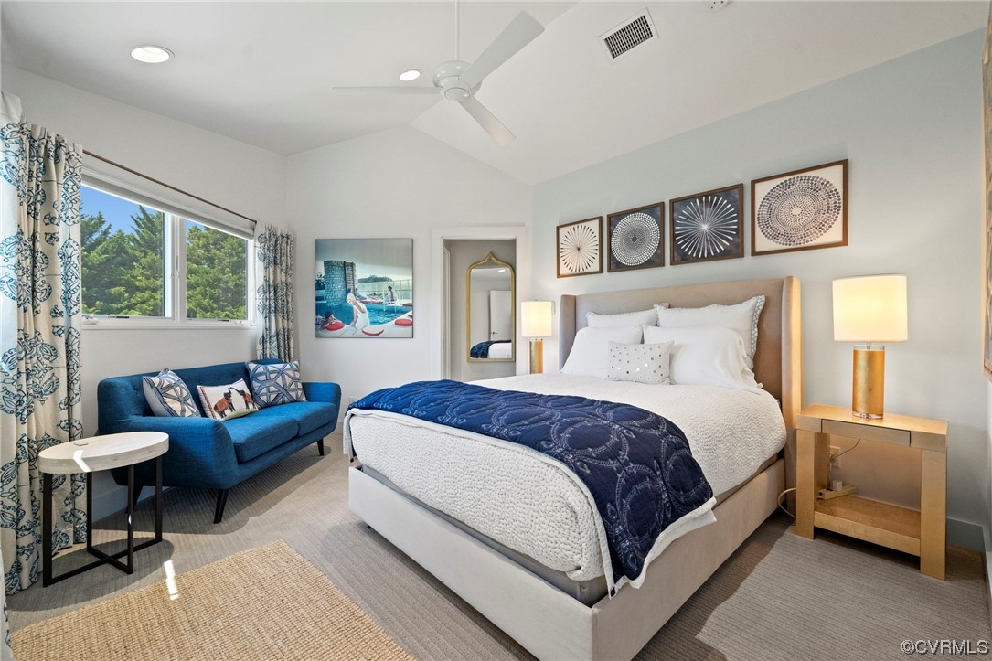 640 Walsing Drive Henrico, VA 23229 - Photo 25 of 37 a spacious bedroom with a bed and a couch