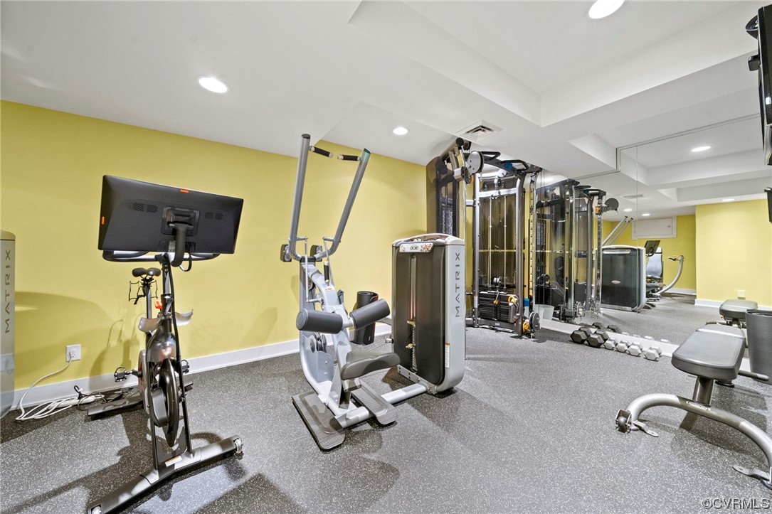 640 Walsing Drive Henrico, VA 23229 - Photo 32 of 37 a view of a room with gym equipment