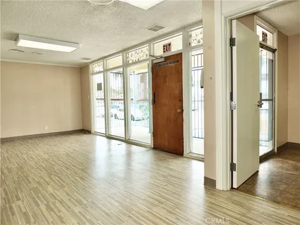 an empty room with a natural light