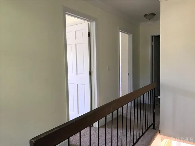 a view of a hallway with window