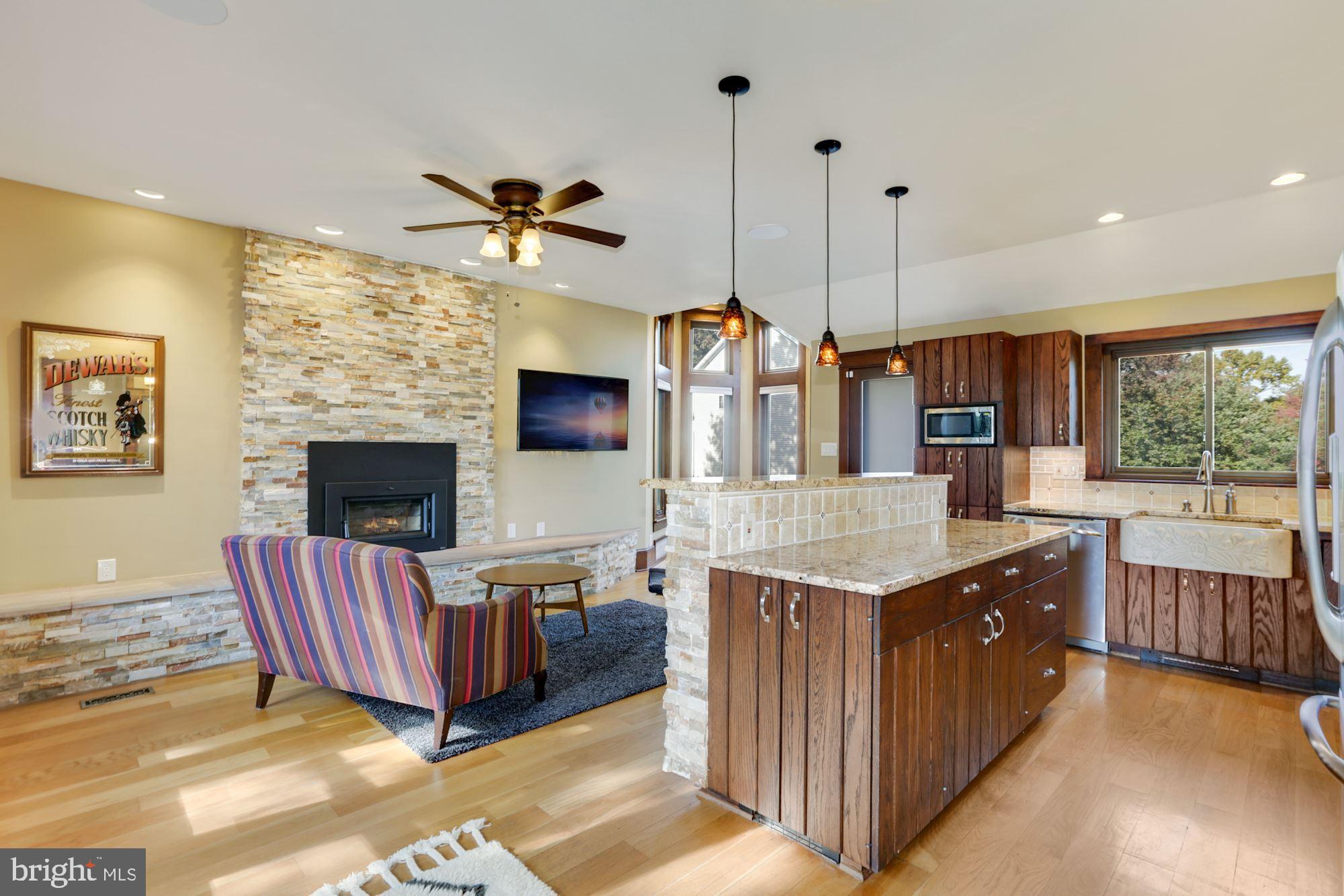 7921 Tire Swing Road Dunn Loring, VA 22027 - Photo 21 of 54 Gourmet kitchen with wood insert fireplace