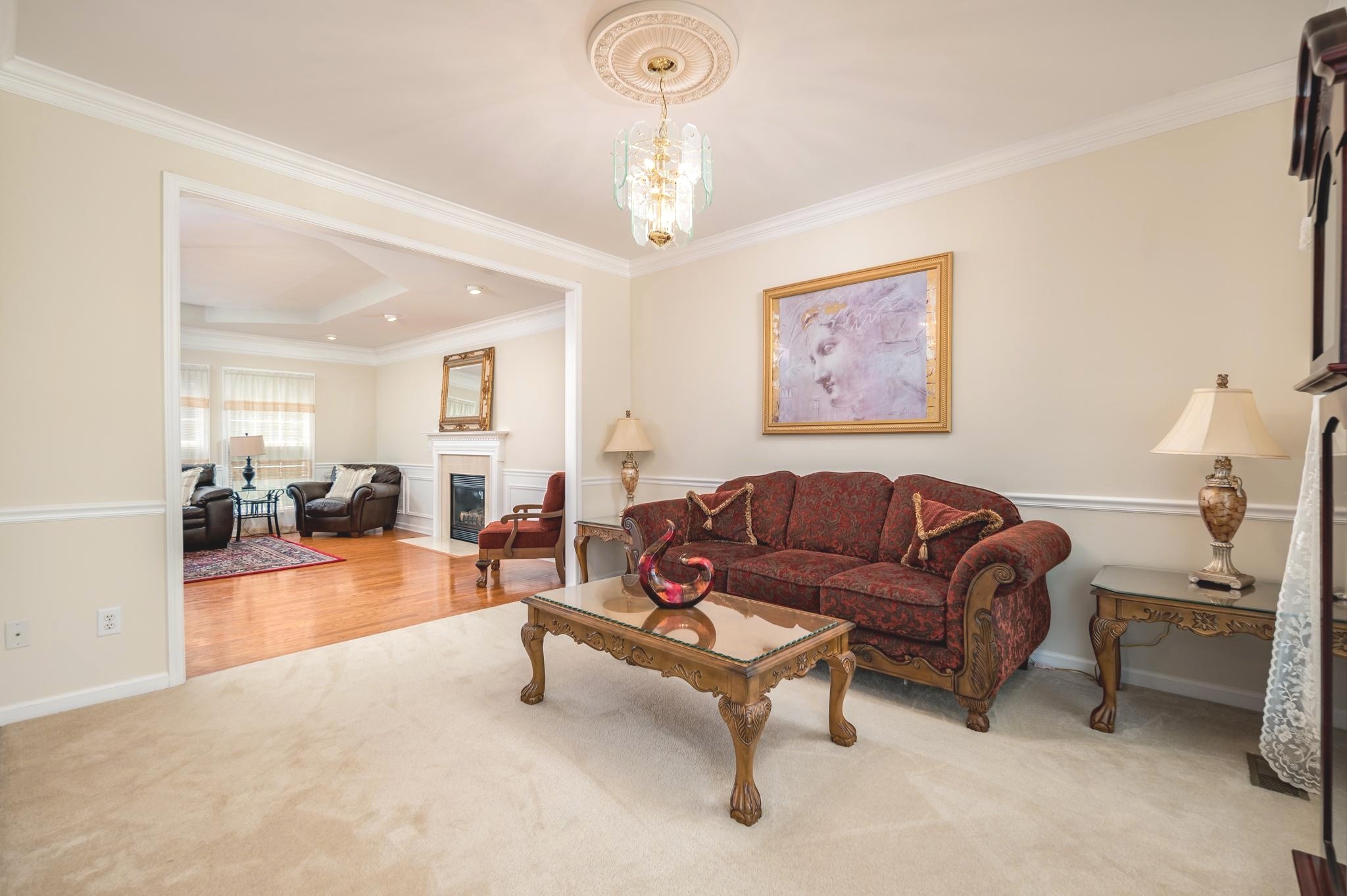 2901 Buckner Lane Spring Hill, TN 37174 - Photo 11 of 28 a living room with furniture a couch and a chandelier