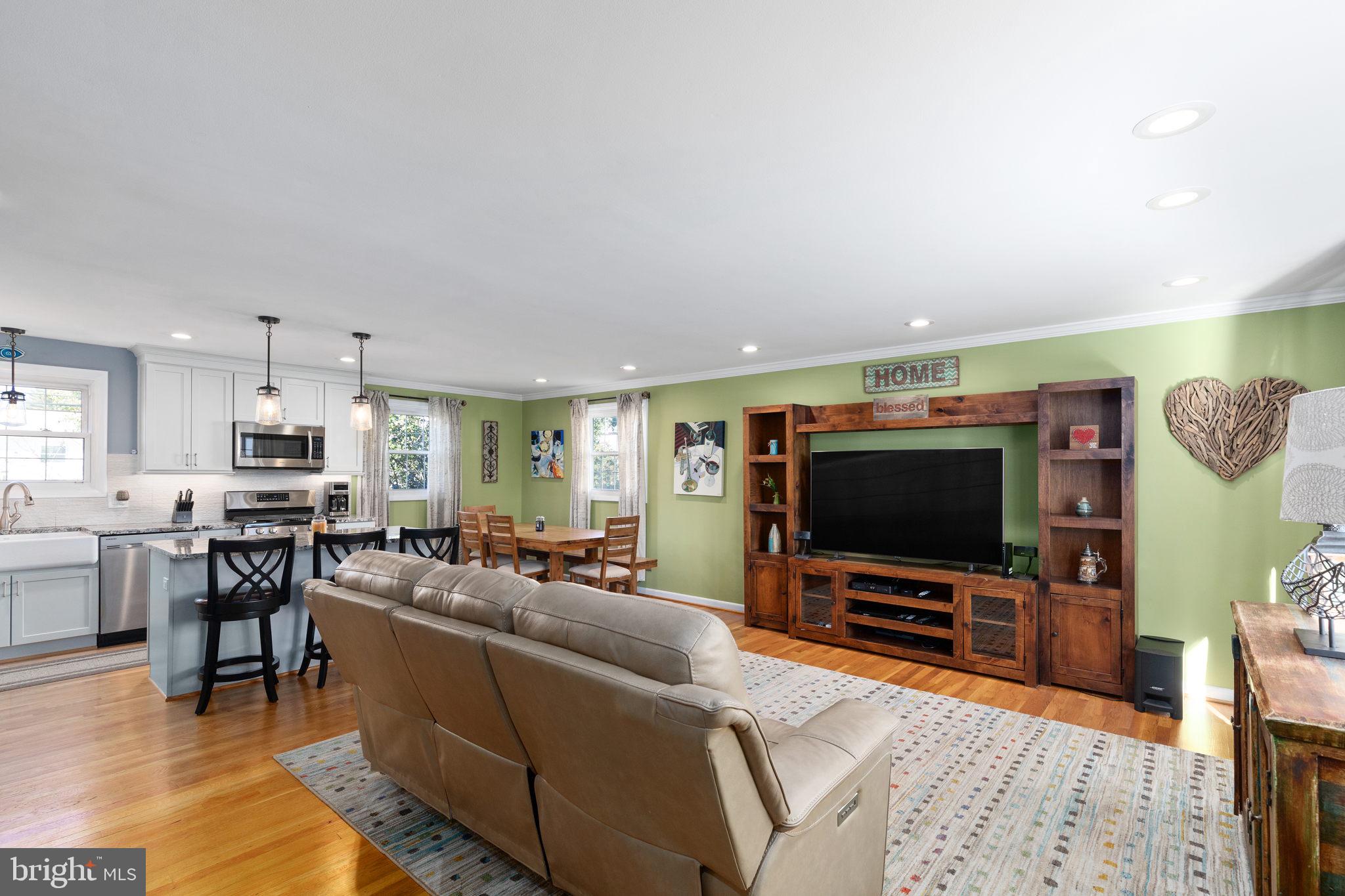 Walk into Open Space Living Area