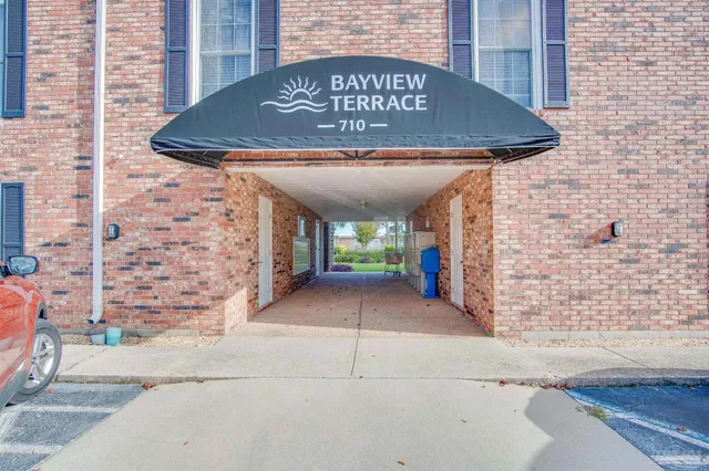 a view of entrance gate of building