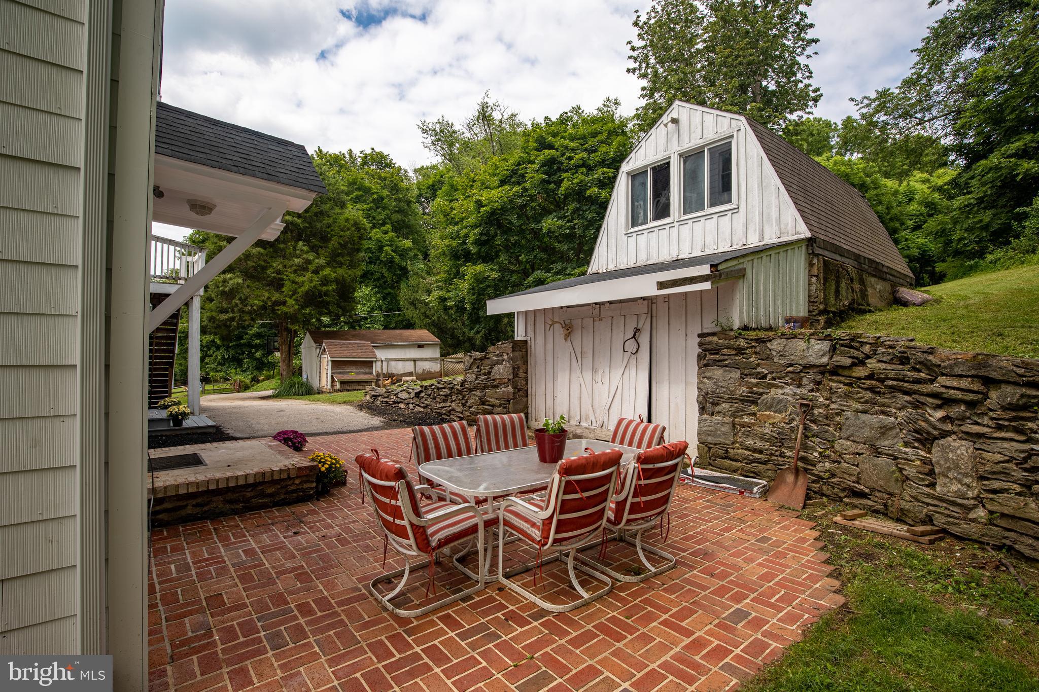 18123 School House Road White Hall, MD 21161 - Photo 37 of 47 Backyard Patio and Barn