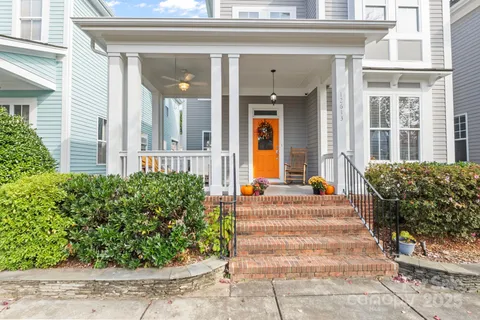 a front view of a house