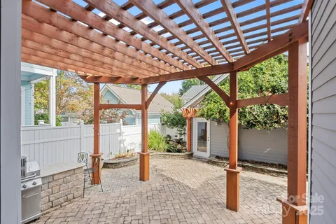 a outdoor living space with furniture