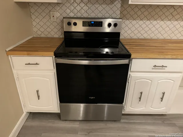 a close view of stove