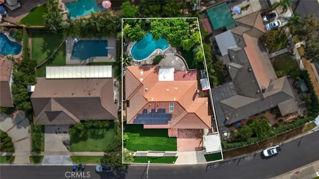 an aerial view of a city