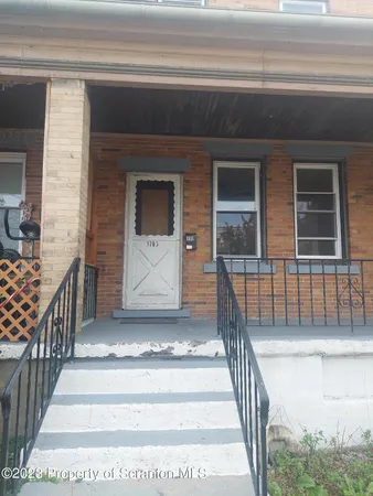 a view of front door of house